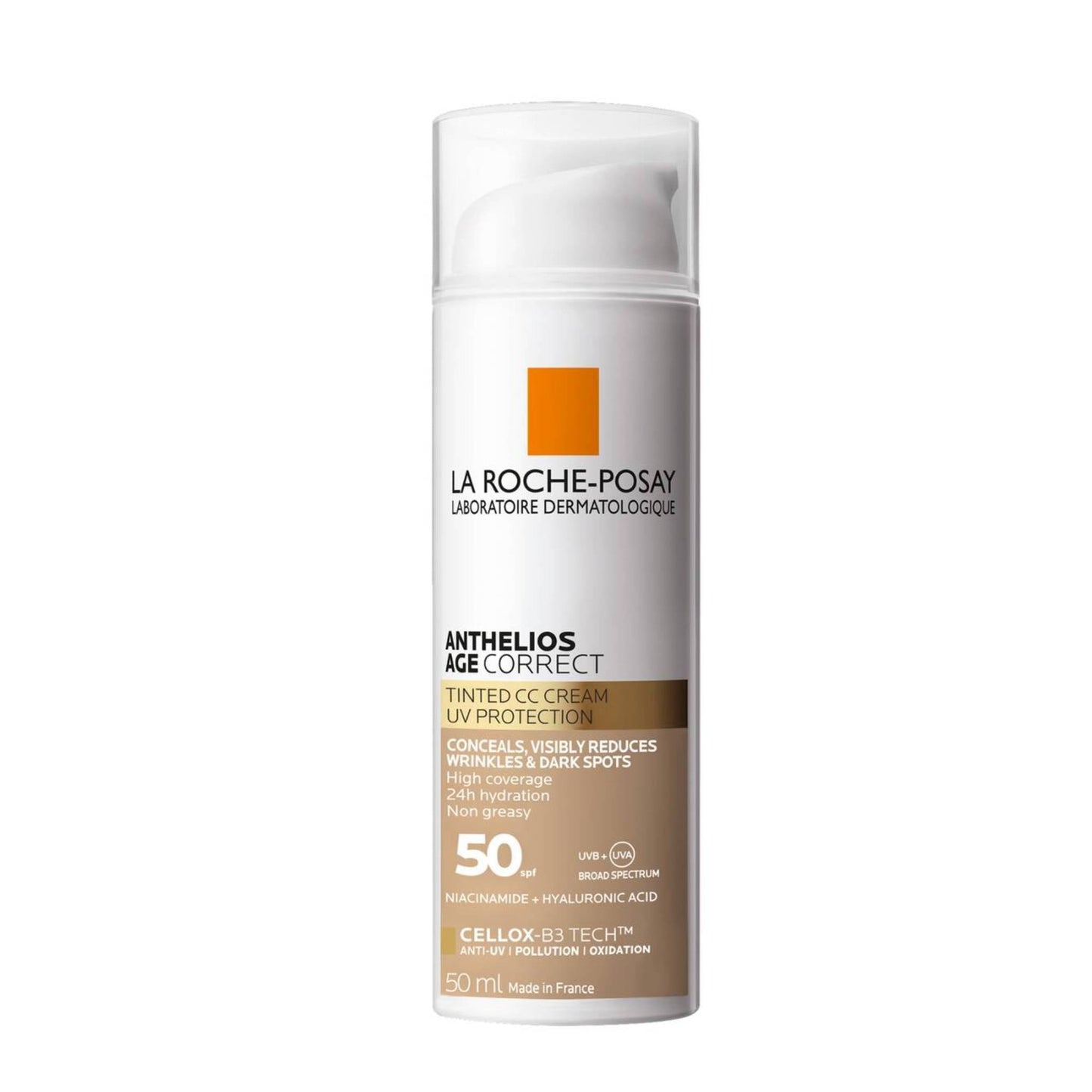 La Roche-Posay Anthelios Age Correct Tinted CC Cream spf50 50mL The Facial Maestro